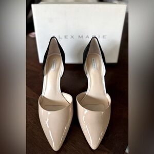 Alex Marie Black and Cream Women's Heels